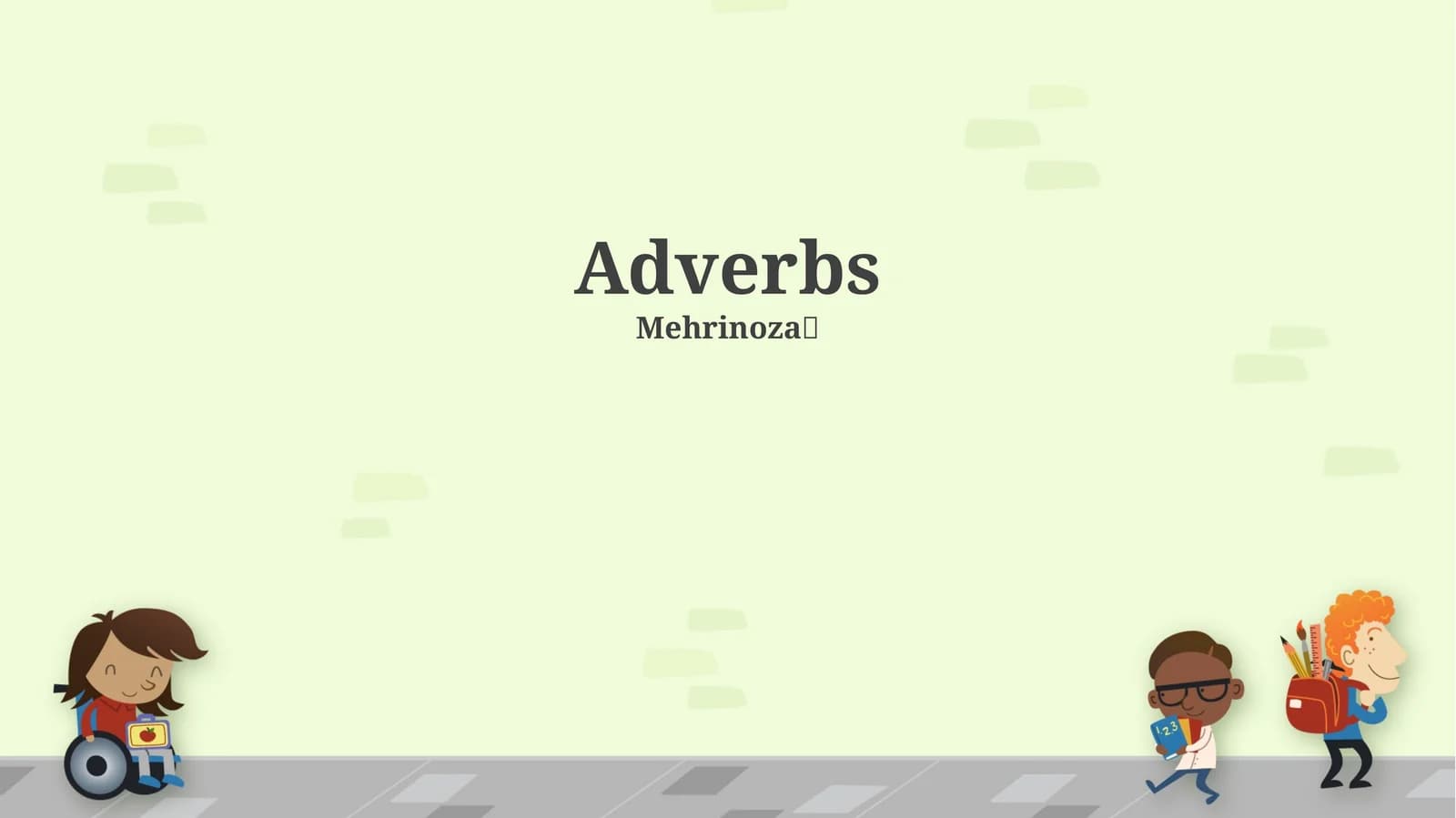 Adverbs