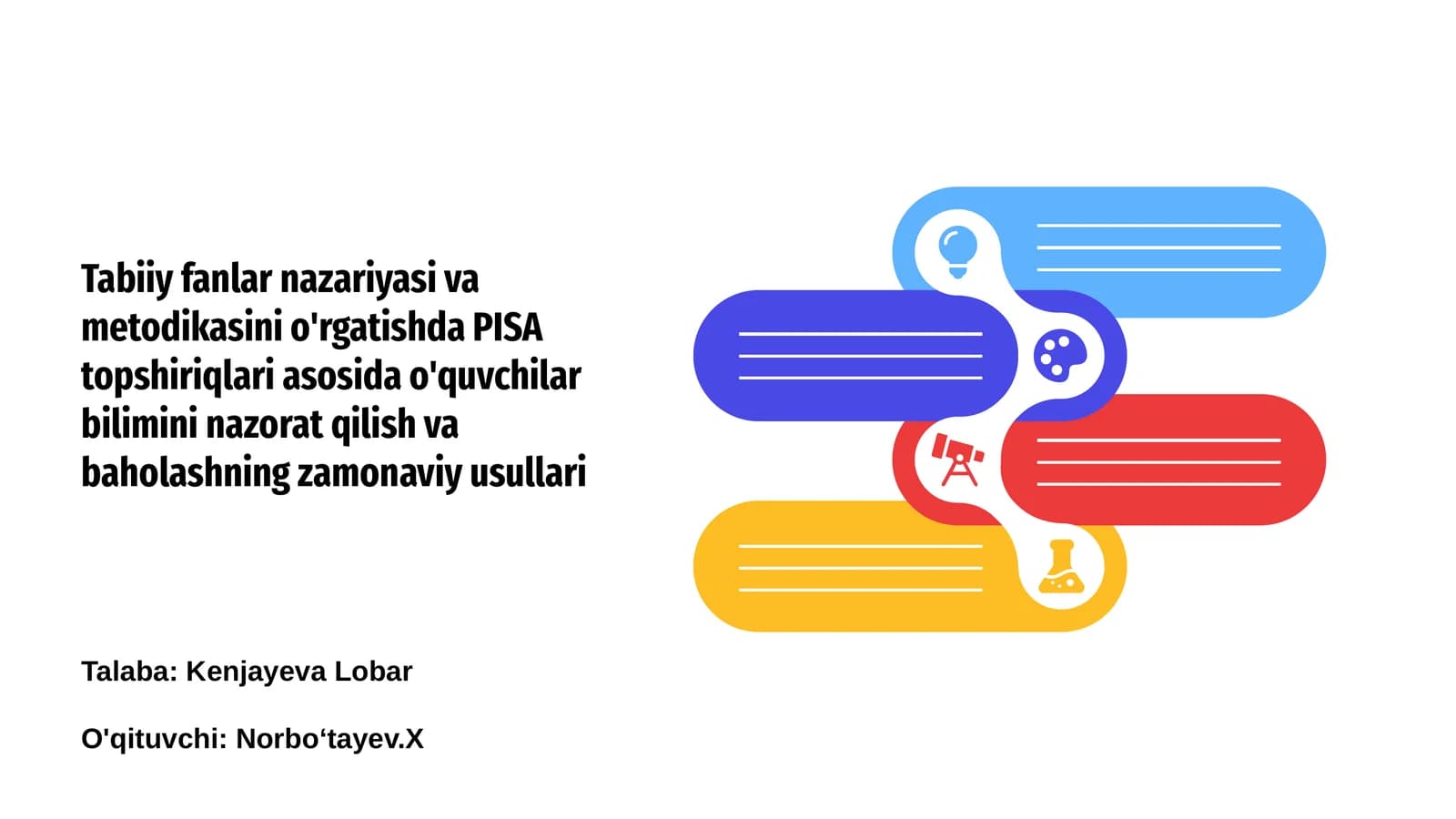 Zamonaviy baholash usullari