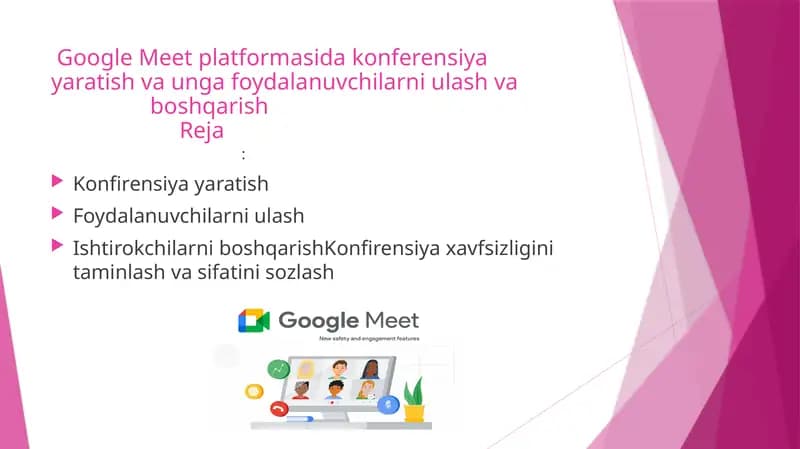 Google Meet platformasi