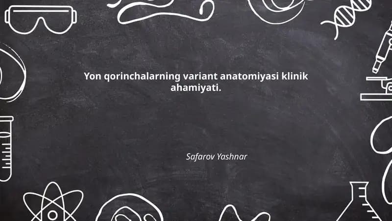 Yon qorinchalarning variant anatomiyasi klinik ahamiyati