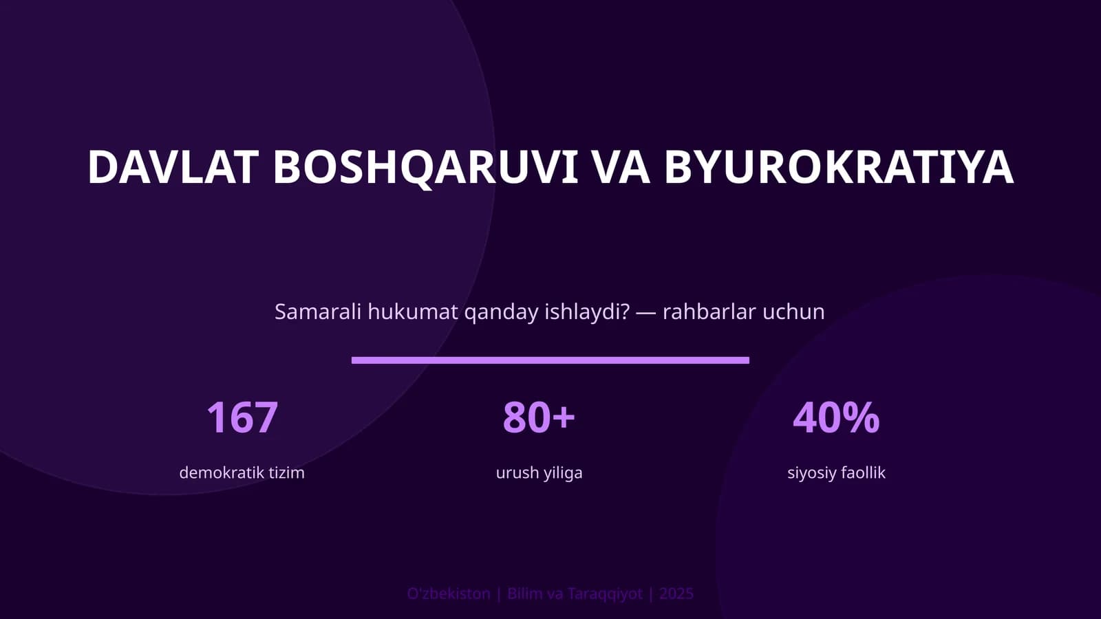 Davlat boshqaruv va byurokratiya