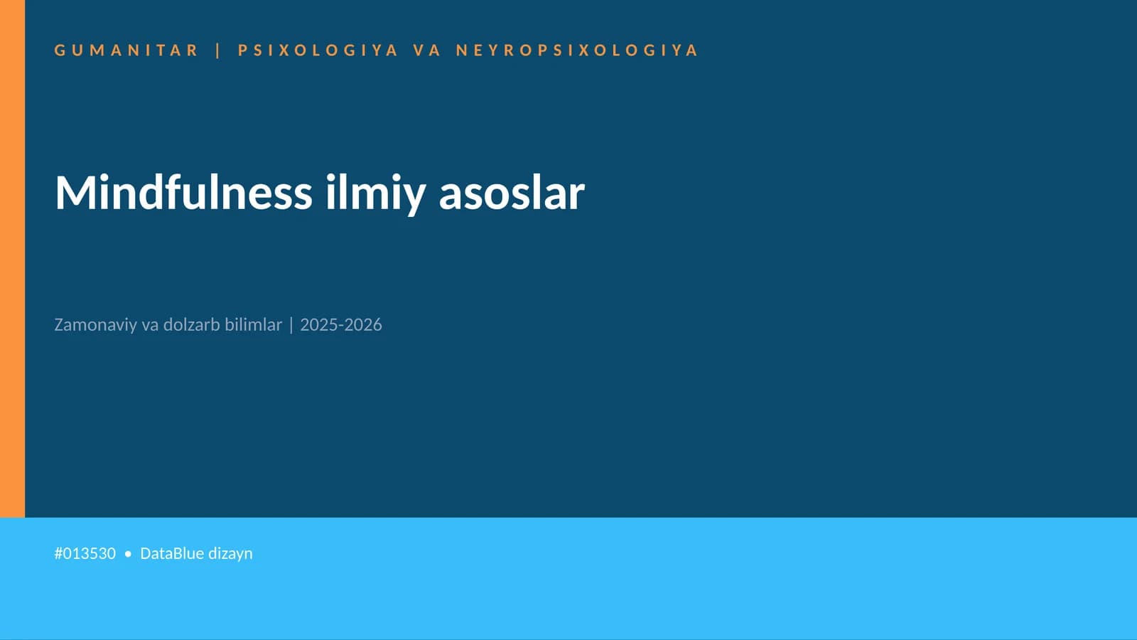 Mindfulness ilmiy asoslar