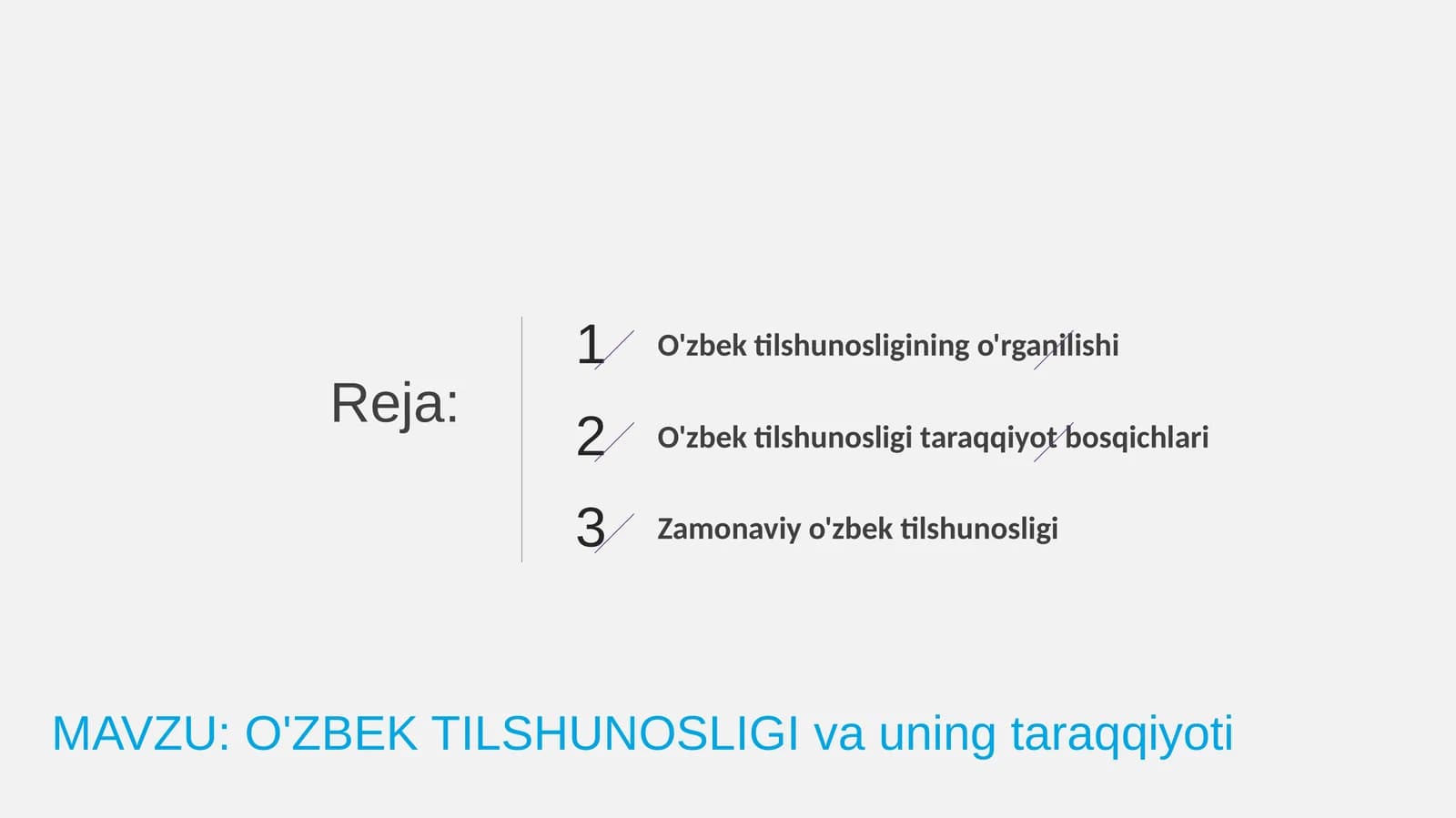 O'ZBEK TILSHUNOSLIGI va uning taraqqiyoti