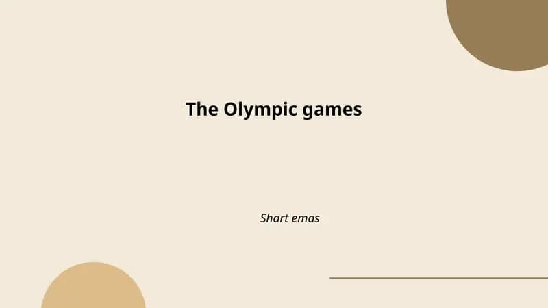 Tarixi Olimpiya O'yinlari
