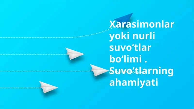 Xarasimonlar yoki nurli suvoʻtlar boʻlimi