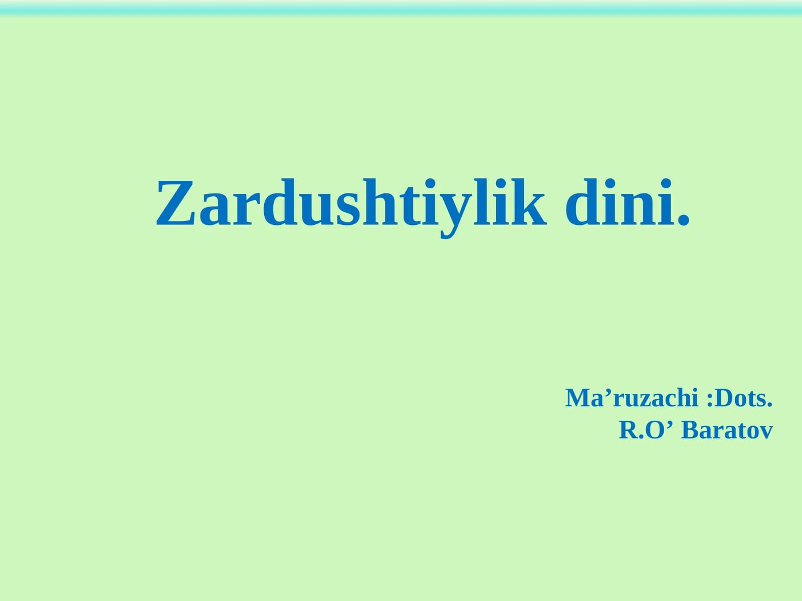 Zardushtiylik dini