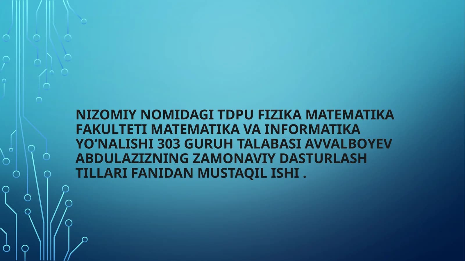 Pythondamassivlar Va satrlarga doirdastur tuzish