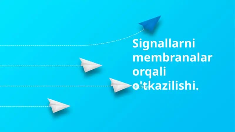 Signallarni membranalar orqali o'tkazilishi