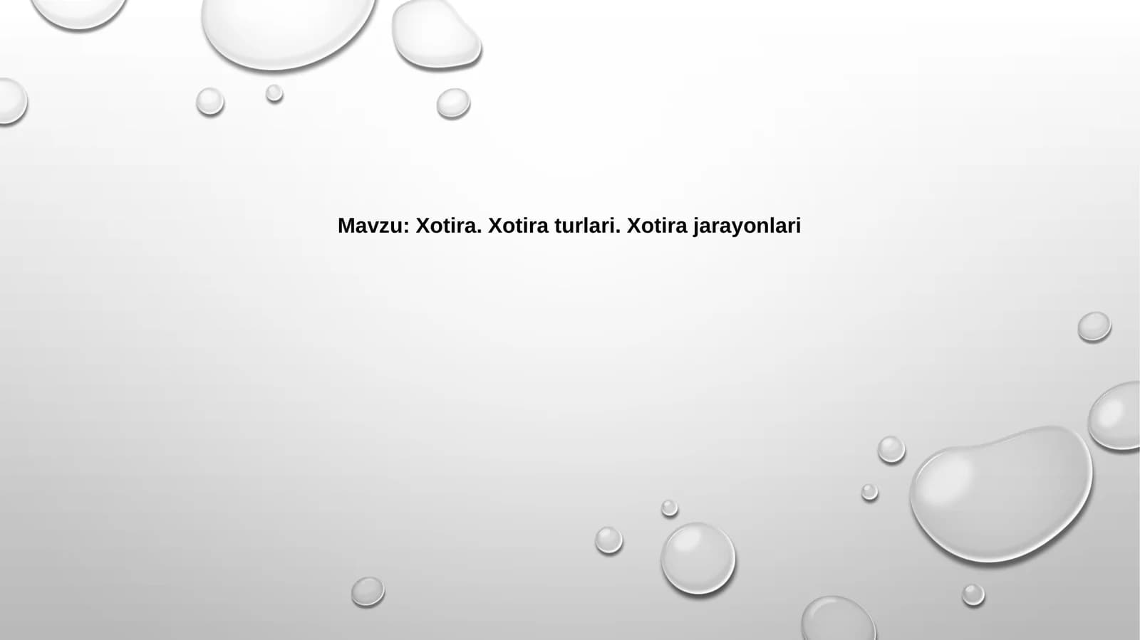 Xotira.Xotiraturlari.Xotirajarayonlari