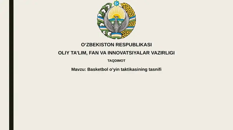 Basketboloʻyin taktikasining tasnifi