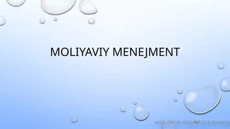 Moliyaviy menejment