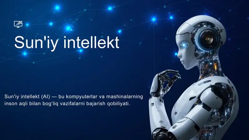 Taqdimot. Sun'iy intellekt