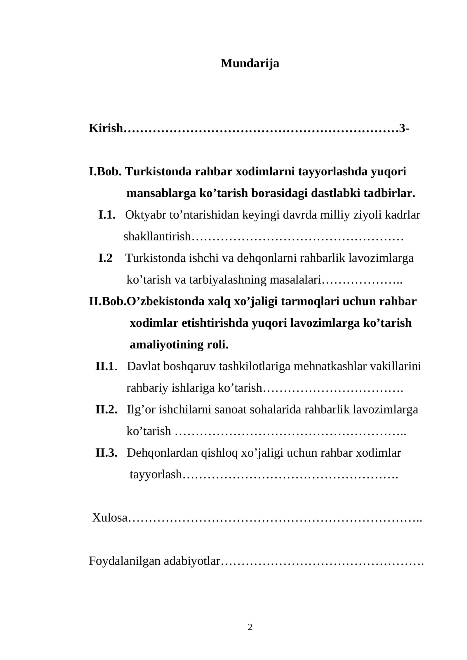 Turkistonda rahbar xodimlarni tayyorlashda yuqori mansablarga ko’tarish borasidagi dastlabki tadbirlar