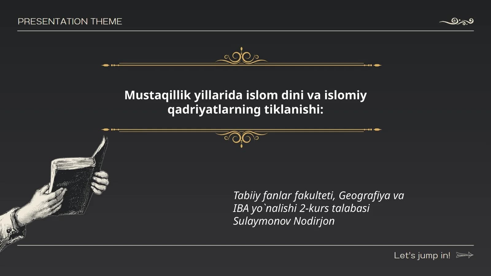 Mustaqillik yillarida islom dini va islomiy qadriyatlarning tiklanishi