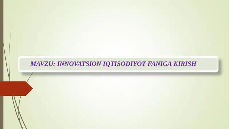 Innovatsiyastrategiyasi