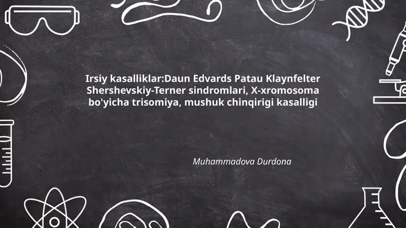 Daun sindromi: genetika va xromosomalik sabablari