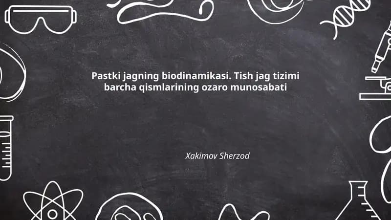 Pastki jagning biodinamikasi