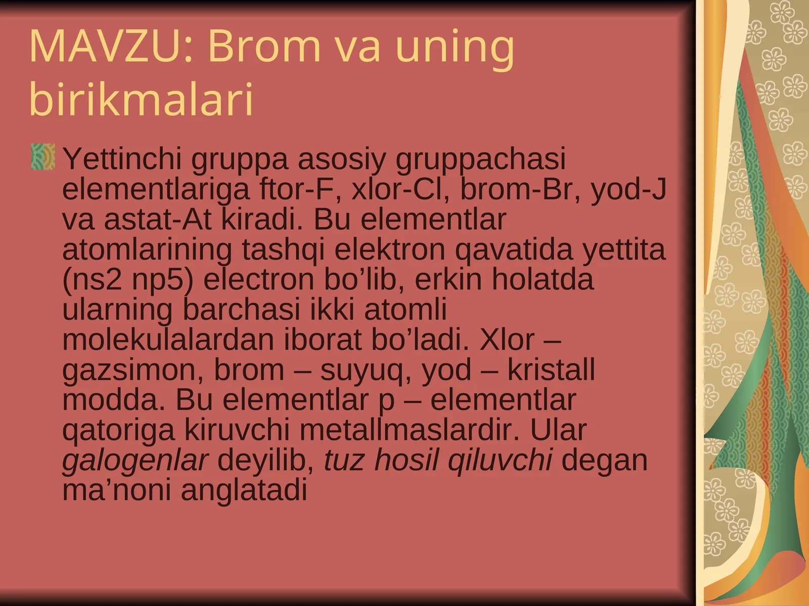 Brom va uning birikmalari