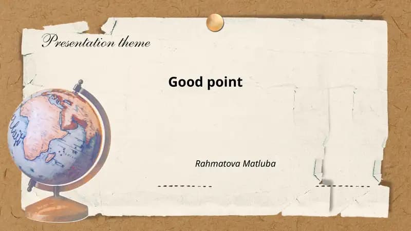 Good point