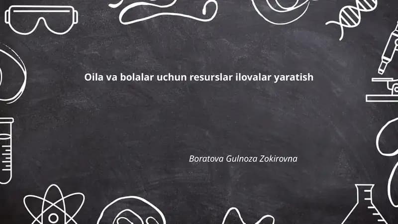 Bolalar uchun ta'limiy ilovalar yaratish
