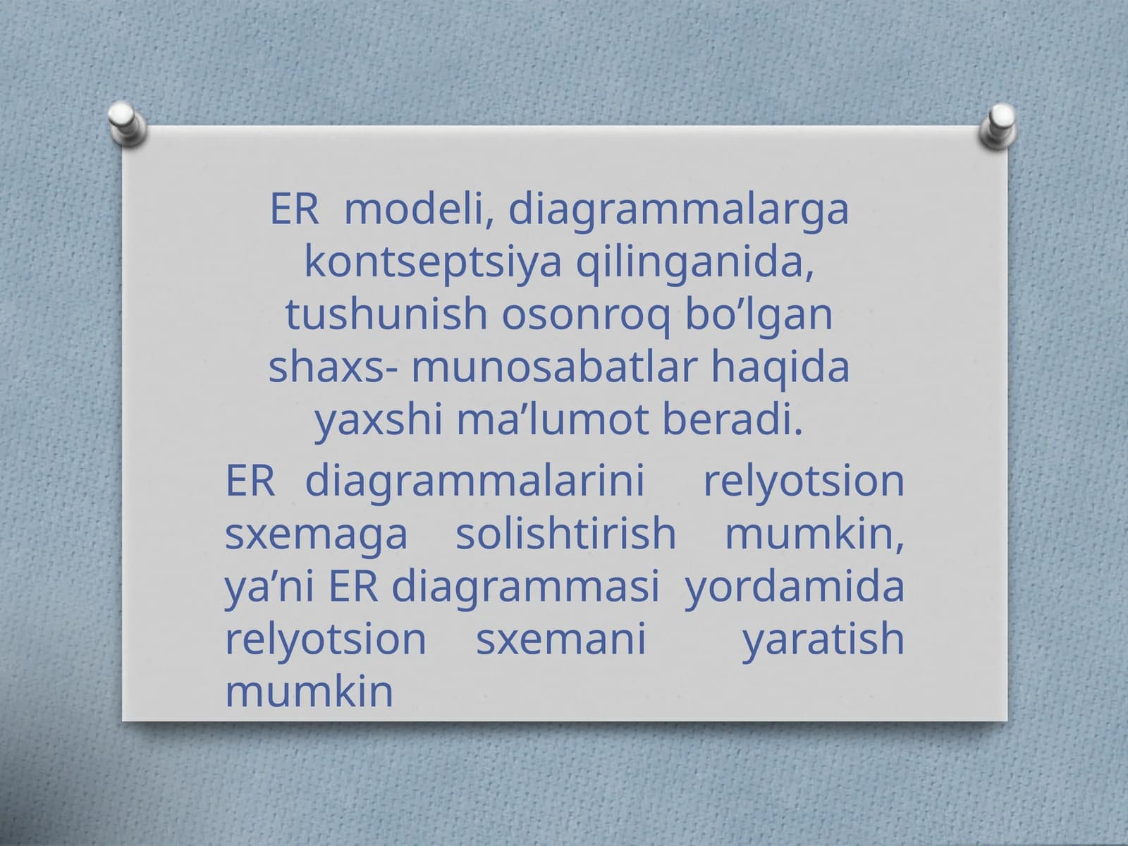 ER modeli