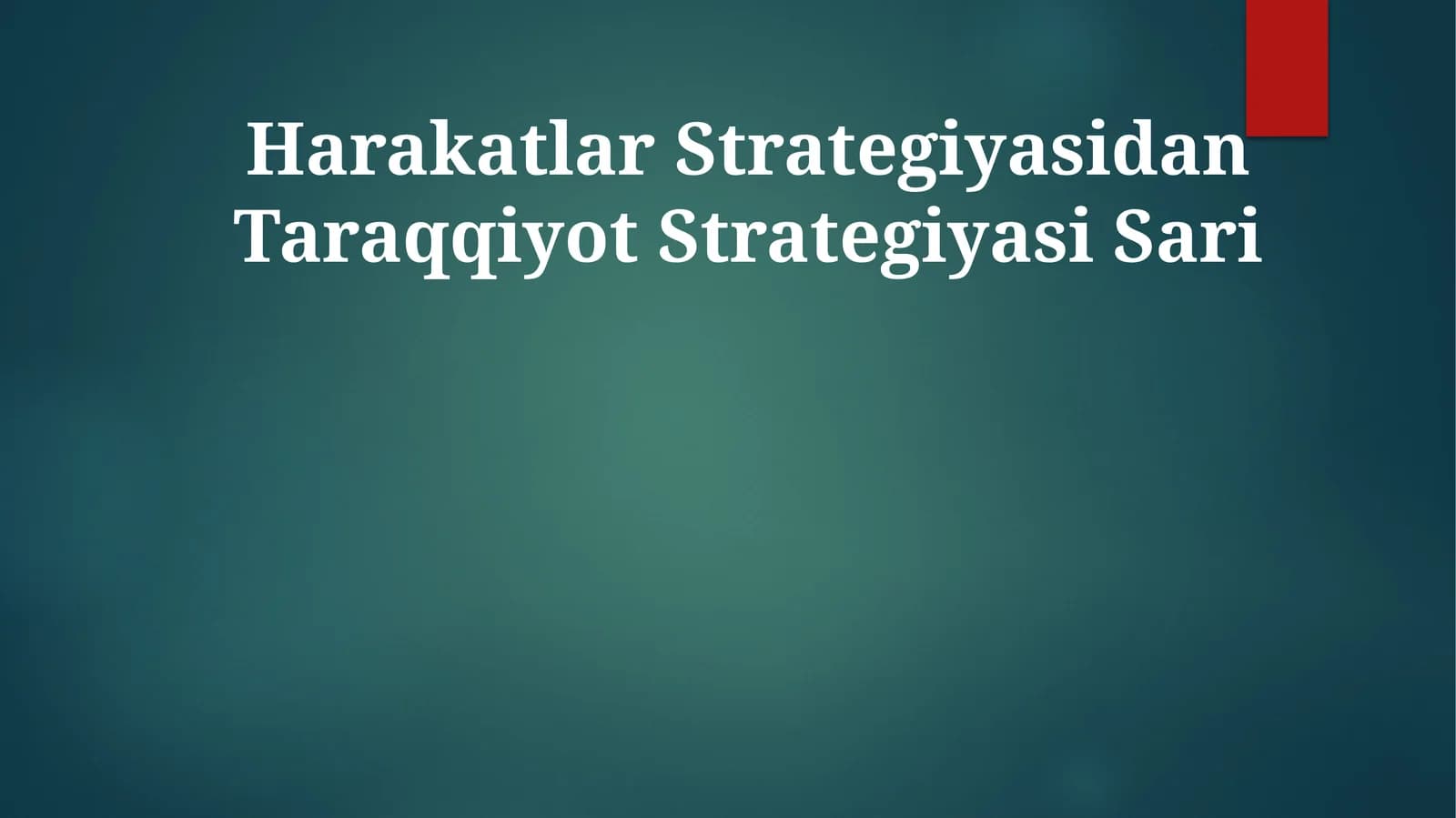 Taraqqiyot Strategiyasi Sari