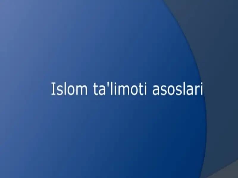 Islom ta'limoti asoslari