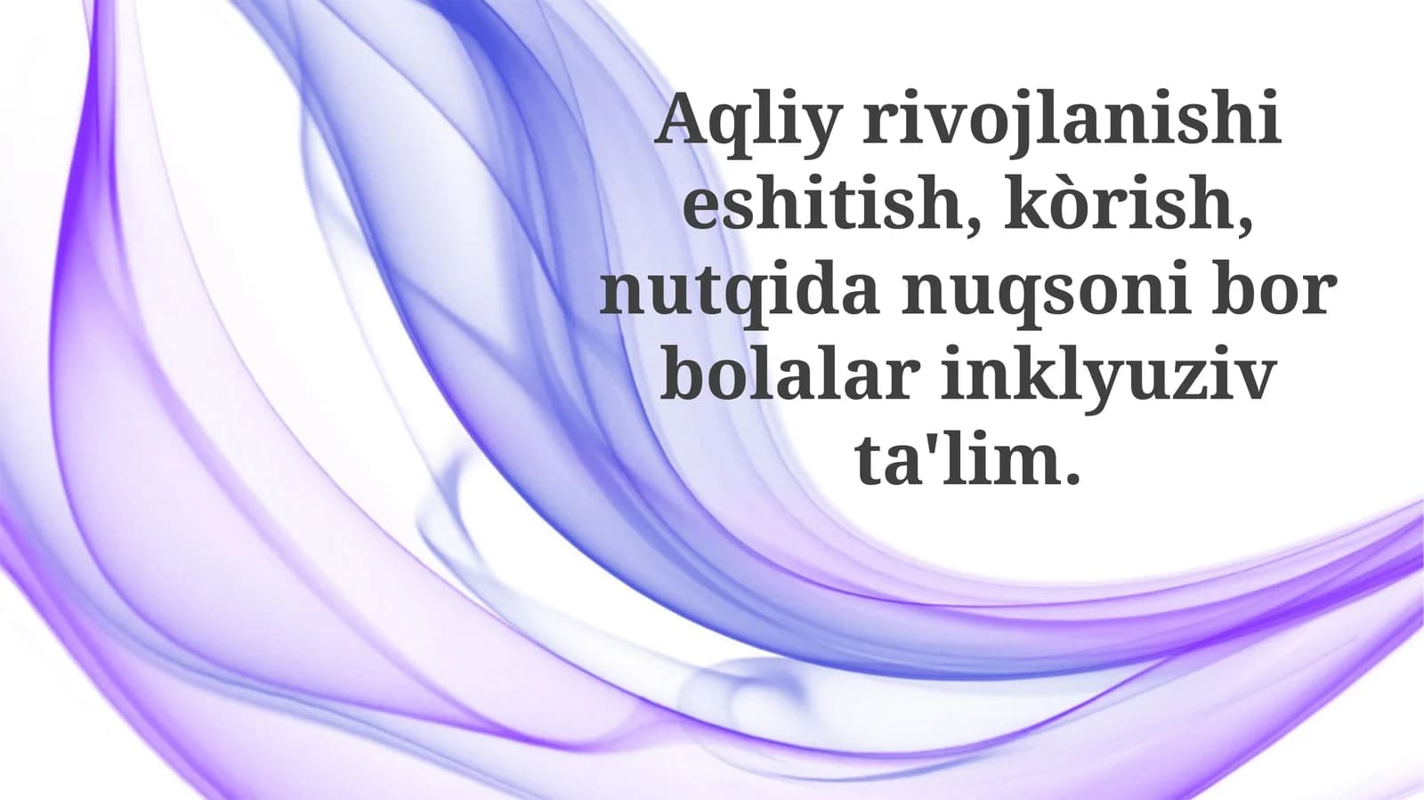 Inklyuziv Ta'limni Tushunish