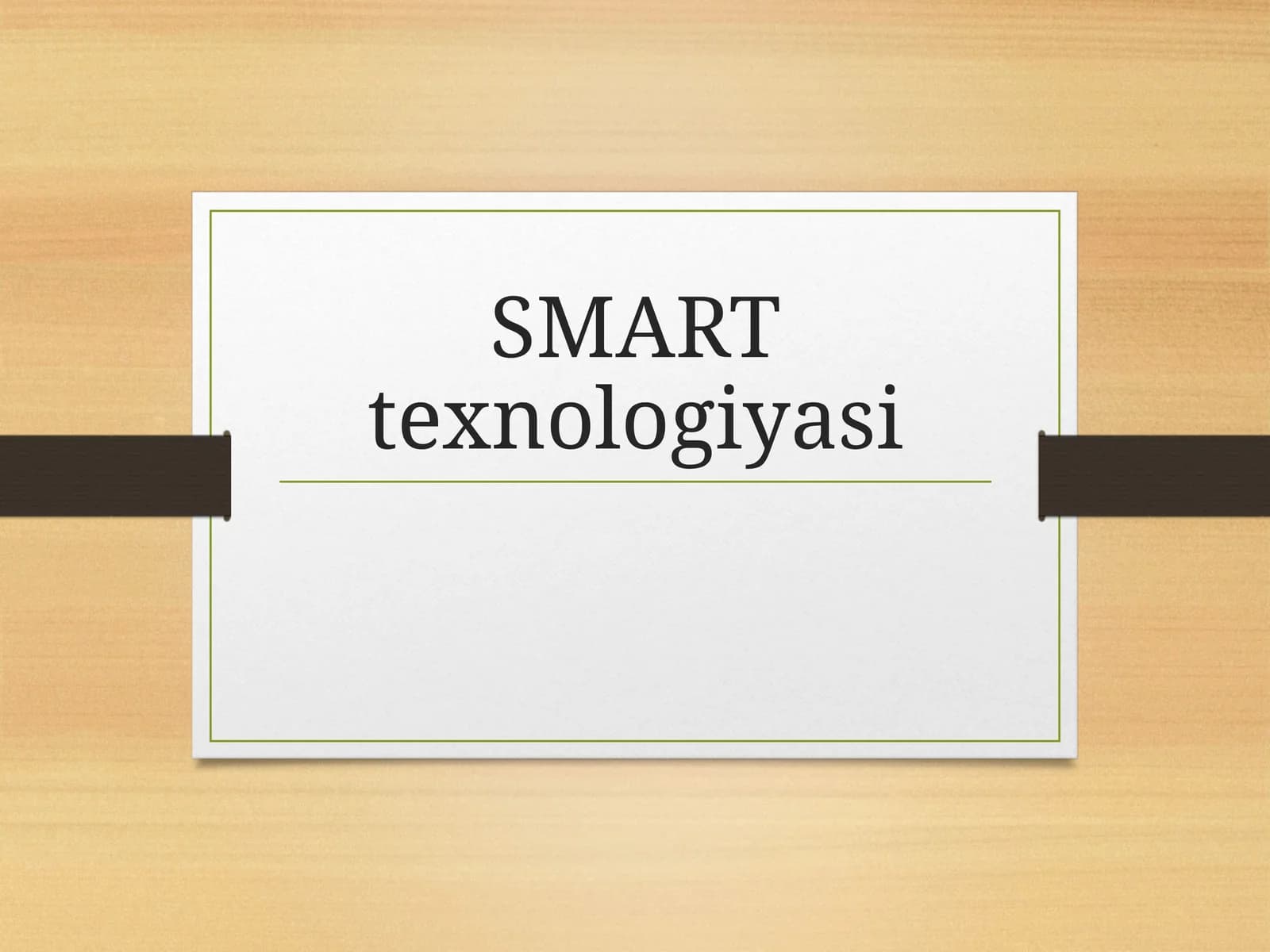 SMART texnologiyasi