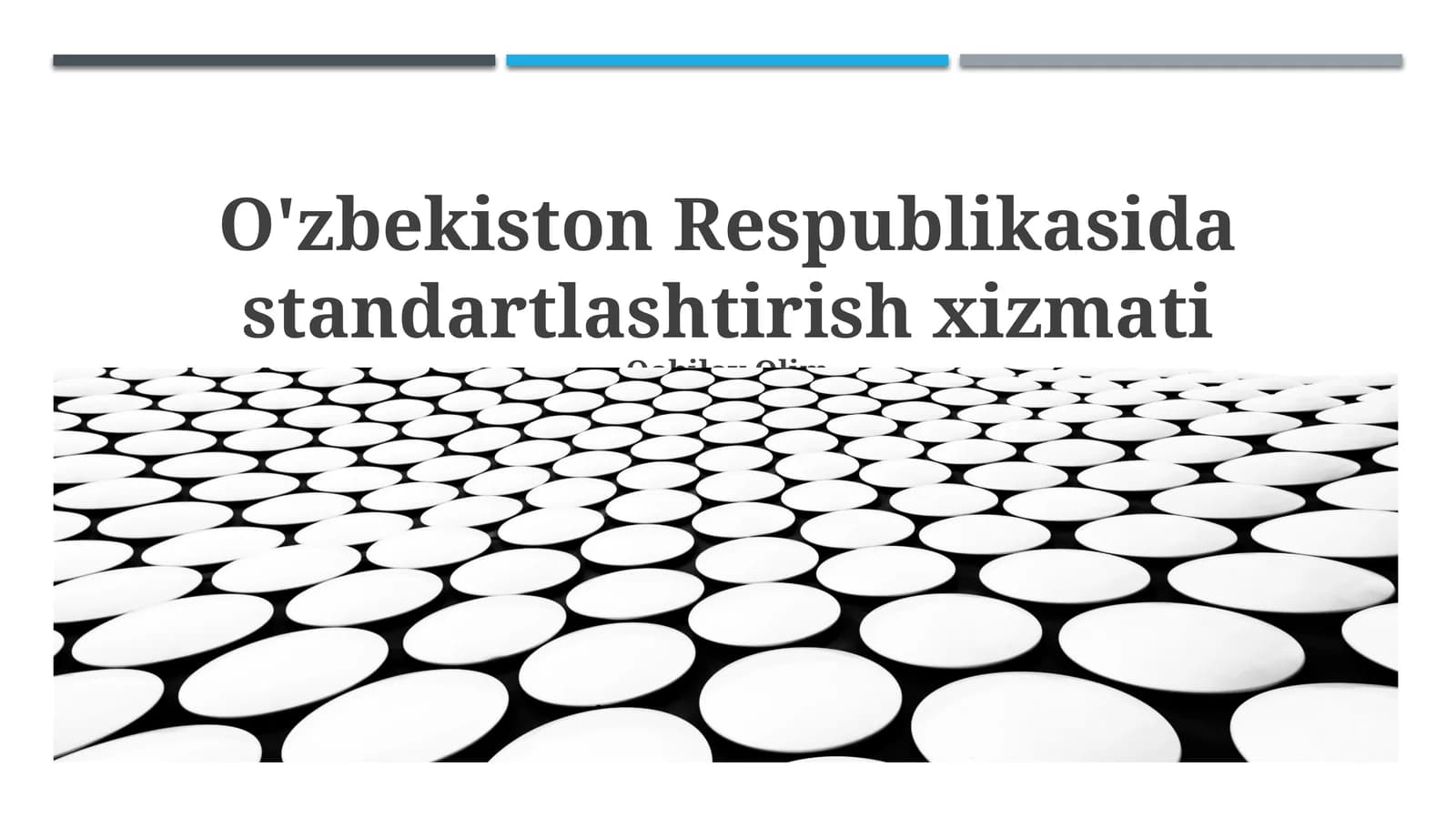 O‘zbekiston Respublikasida standartlashtirish xizmati