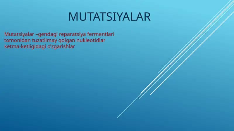Mutatsiyalar