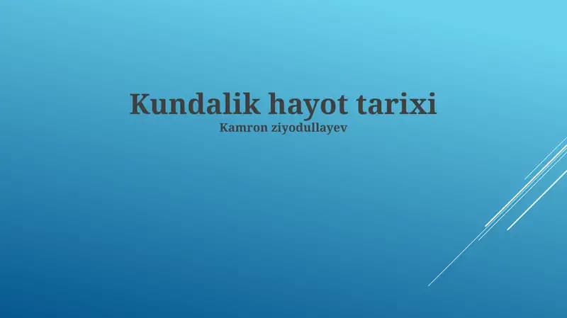 Kundalik hayot tarixi