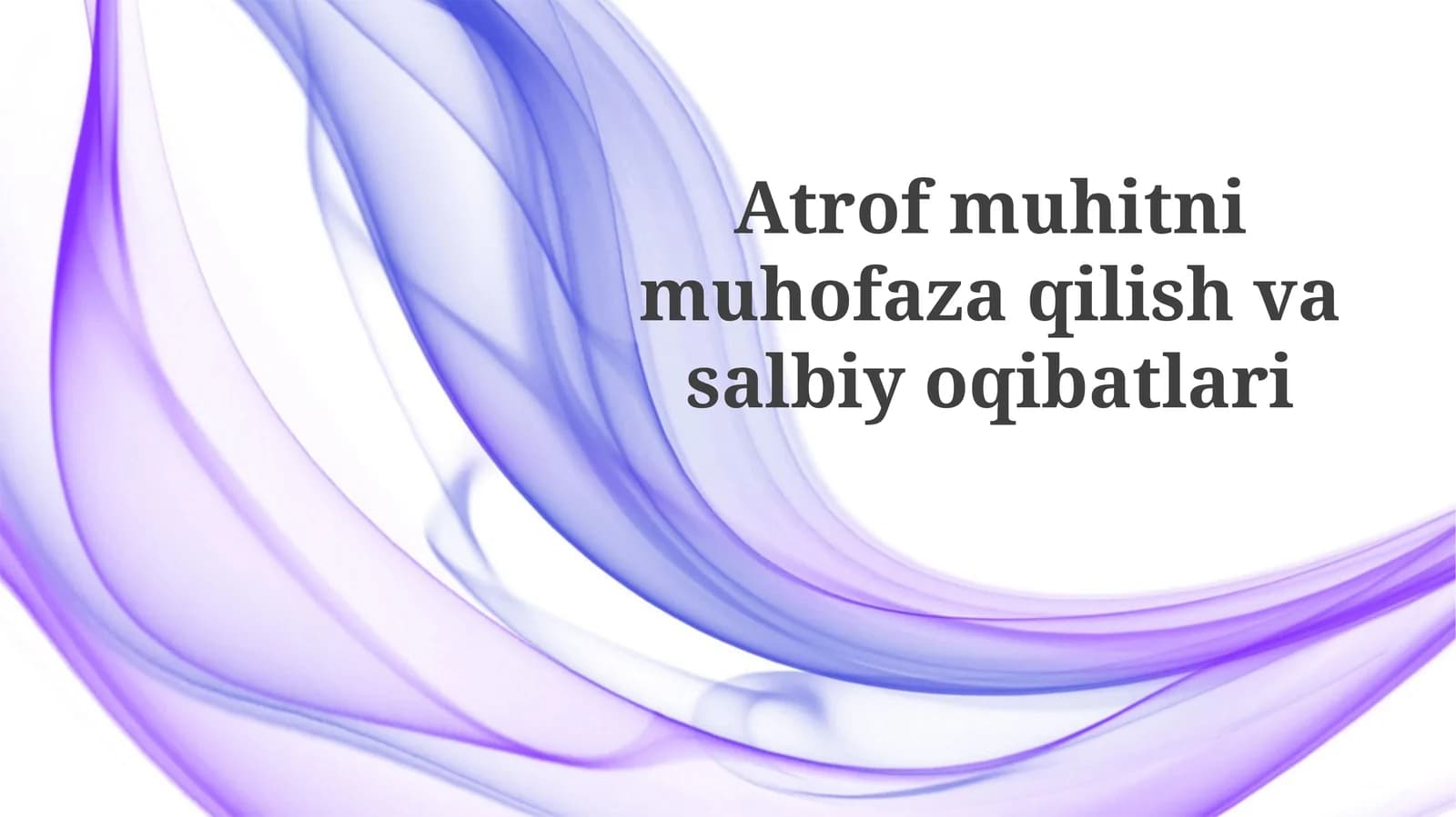 Atrof-muhitni muhofaza qilish qoidalari iqtisodiy ta'siri