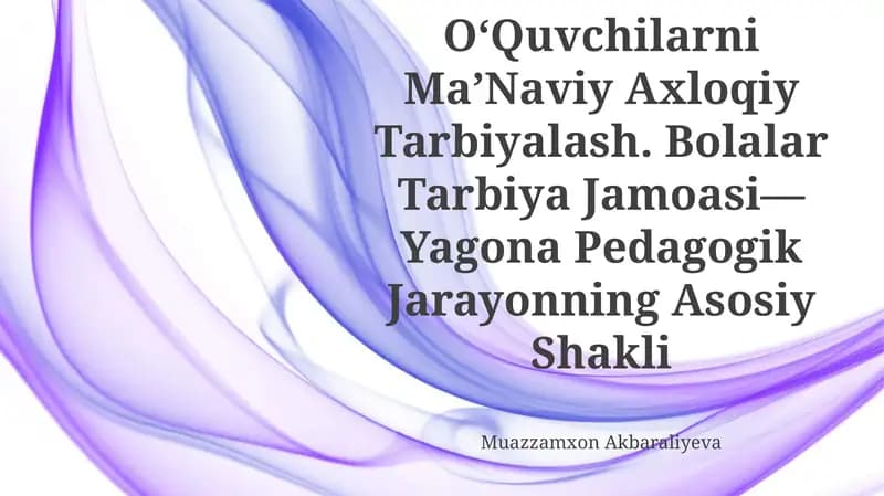 Iqtisodiy Rivojlangan Xorijiy Davlatlarda TaʼLim Tizimi