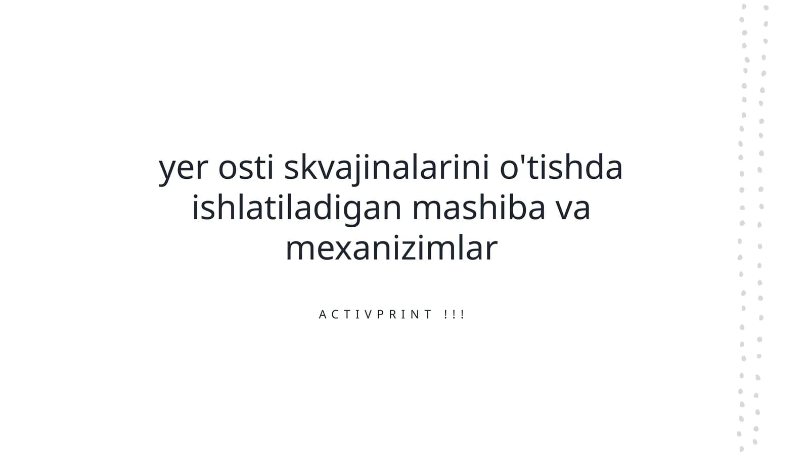 Ochiq va yopiq yer osti quduqlarini qazib chiqarishda ishlatiladigan texnologiyalar va mashinalar