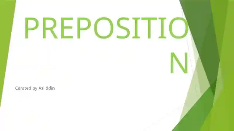 Prepositions