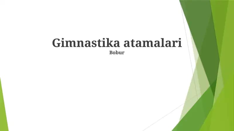 Gimnastika atamalari