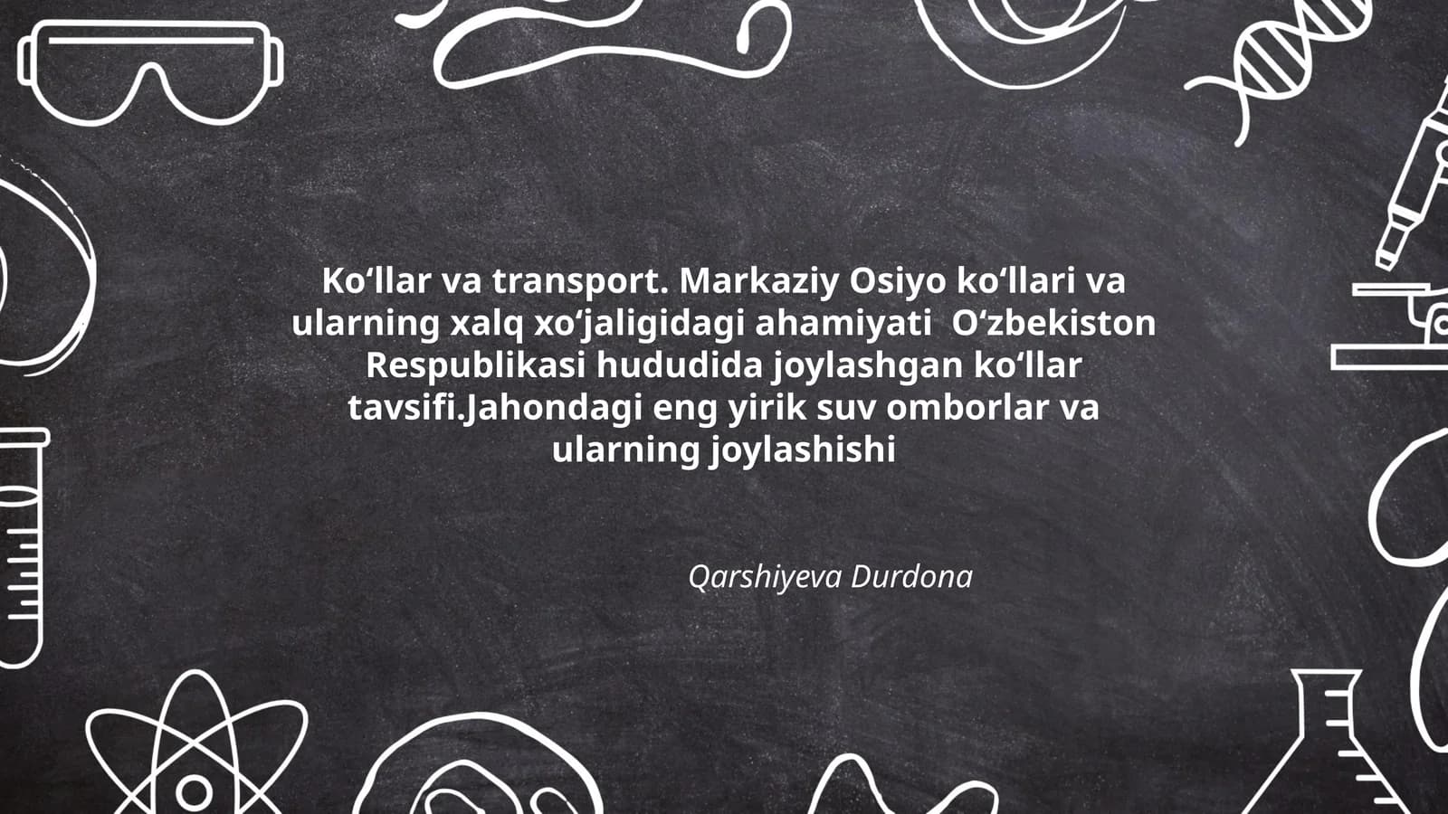 Ko‘llar va transport