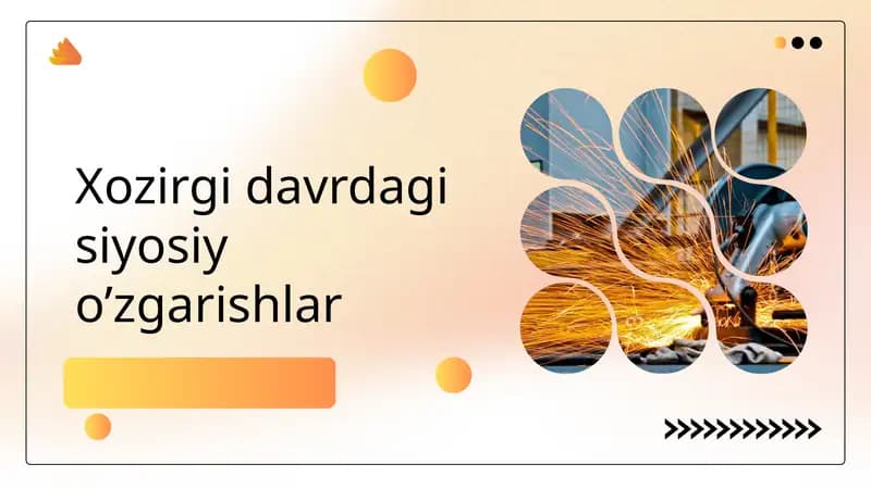 Siyosiy o'zgarishlar