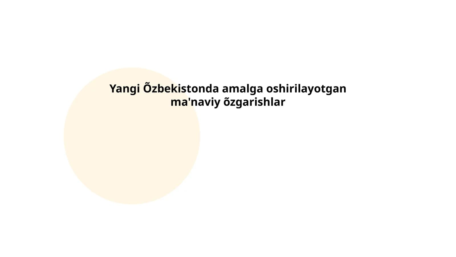 Ta'lim sohasidagi islohotlar