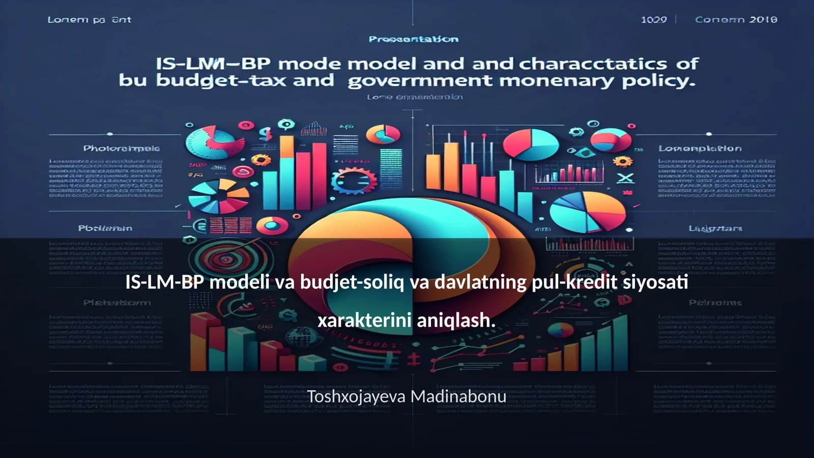 IS-LM-BP modeli va budjet-soliq va davlatning pul-kredit siyosati xarakterini aniqlash
