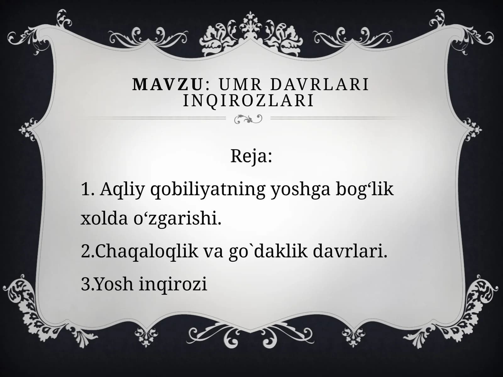 UMR DAVRLARI INQIROZLARI