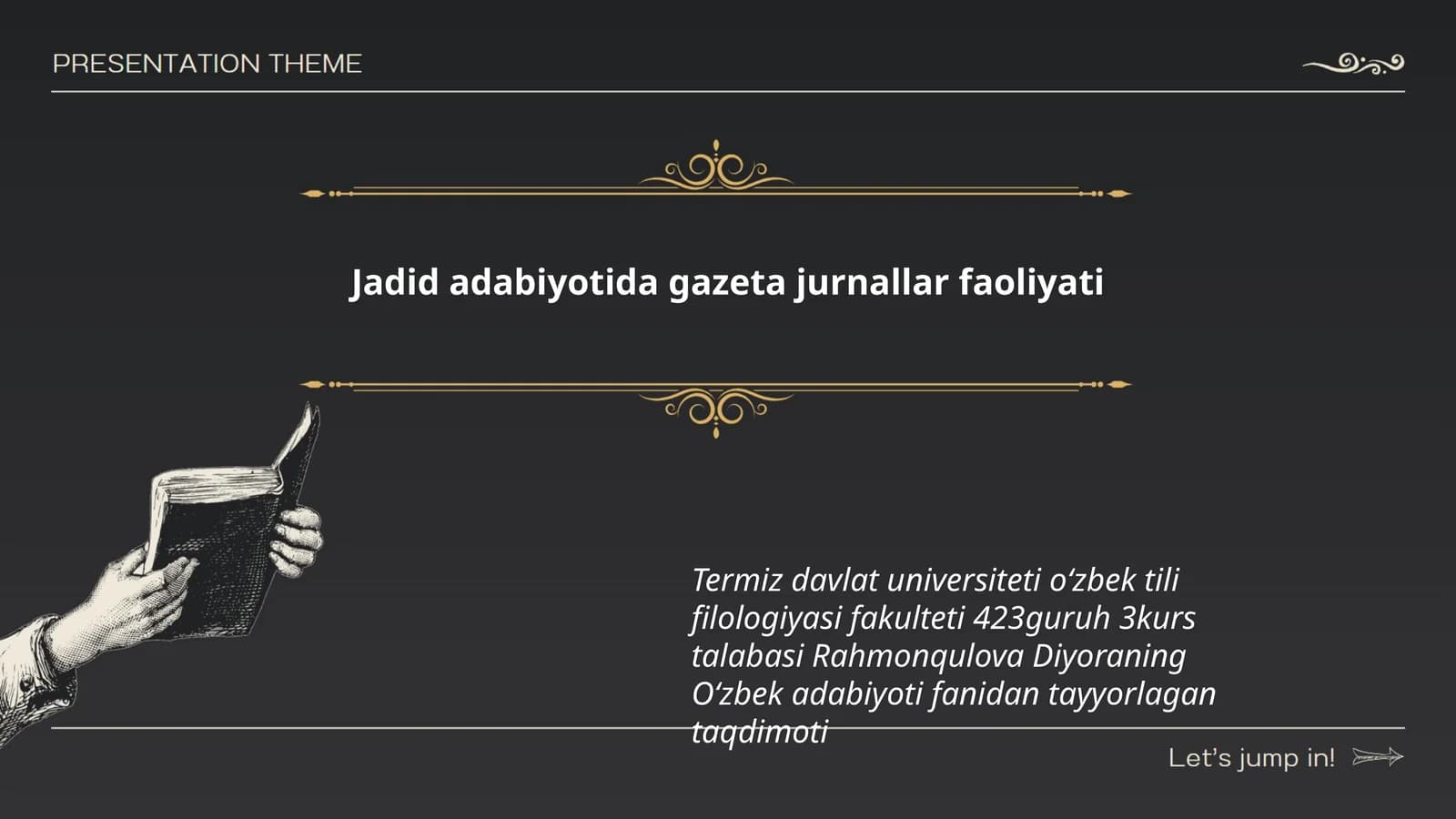 Jadid adabiyotida gazeta jurnallar faoliyati