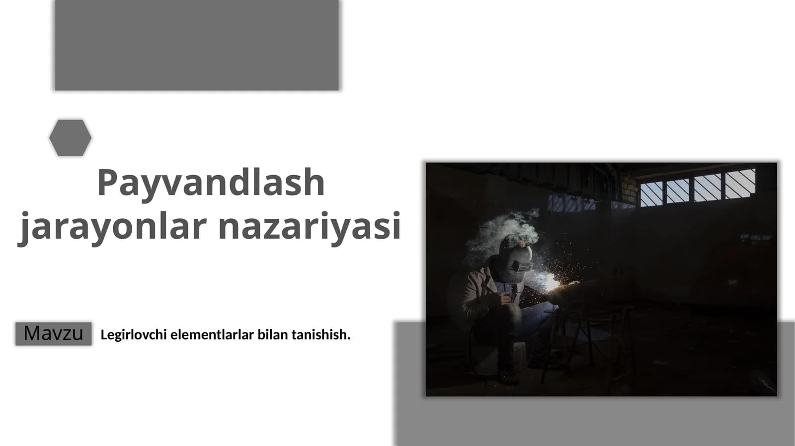 Legirlovchi elementlar bilan tanishish
