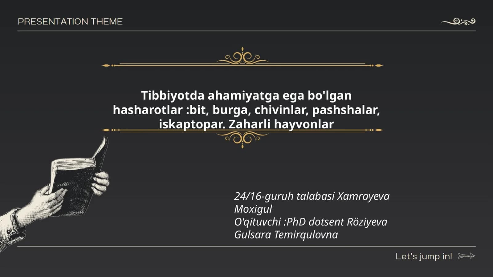 Tibbiyotda ahamiyatga ega bo'lgan hasharotlar