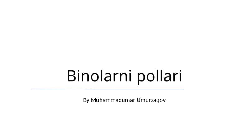 Binolarni pollari