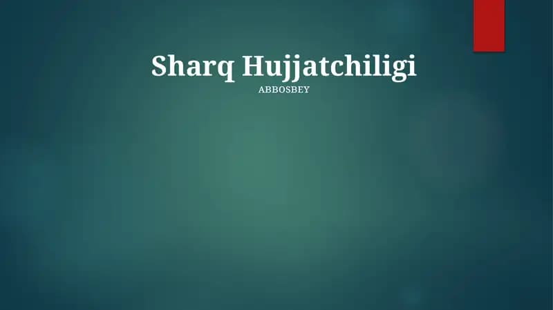 Sharq Hujjatchiligi