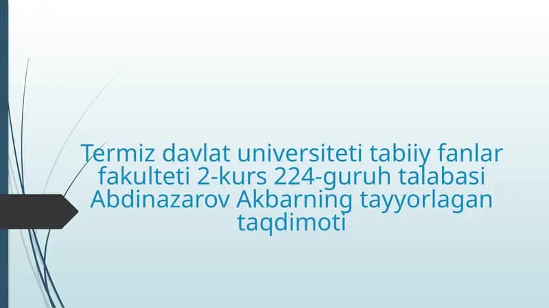 Xordalilarning muhim belgilari va ularning biologik ahamiyati.
