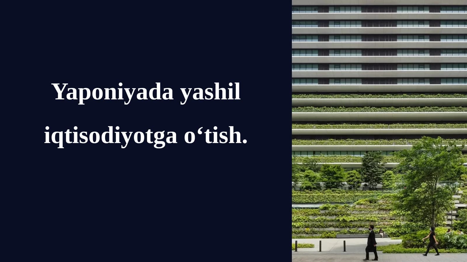 Yaponiya yashil iqtisodiyotga oʻtish strategiyasi