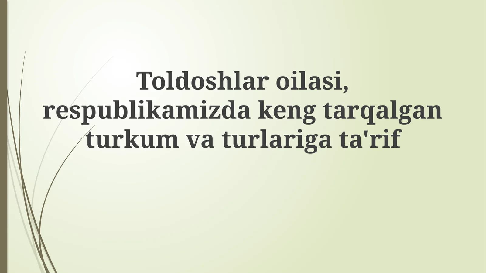 Quyonlar oilasi: Umumiy tavsif